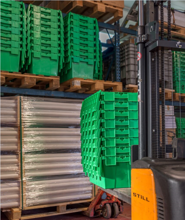 Λογιστική συσκευασία Μετακίνηση πλαστικών δοχείων αποθήκευσης 4